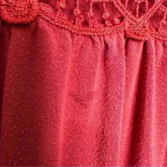 George T-Shirt Flowy Lace Red Size 2X - Picture 6 of 16